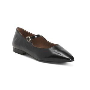 FLATTERED Black Made In Spain Leather Camila Flats
